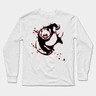 Panda Warrior Anime Lovers Best Gift For Fans Girls Boys Jujuts Long Sleeve T-Shirt